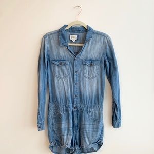 F21 Premium Denim Shorts Overalls